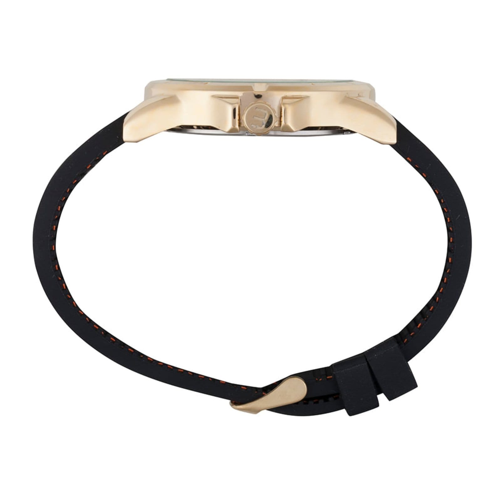 Vista 2 Relógio Masculino Dourado Calendário e Duplo Horário Mondaine preto