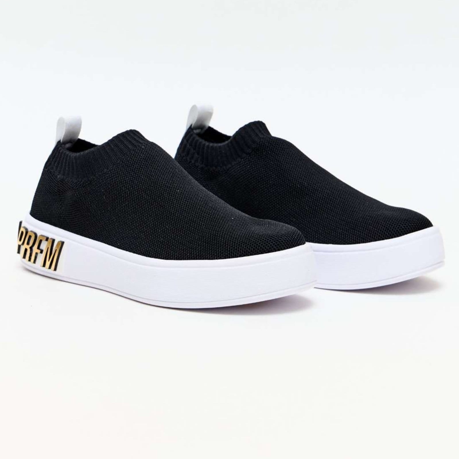 Vista 2 Tênis Easy Lança Perfume Logo Metalizada Ve26 Feminino Easy Lança perfume preto