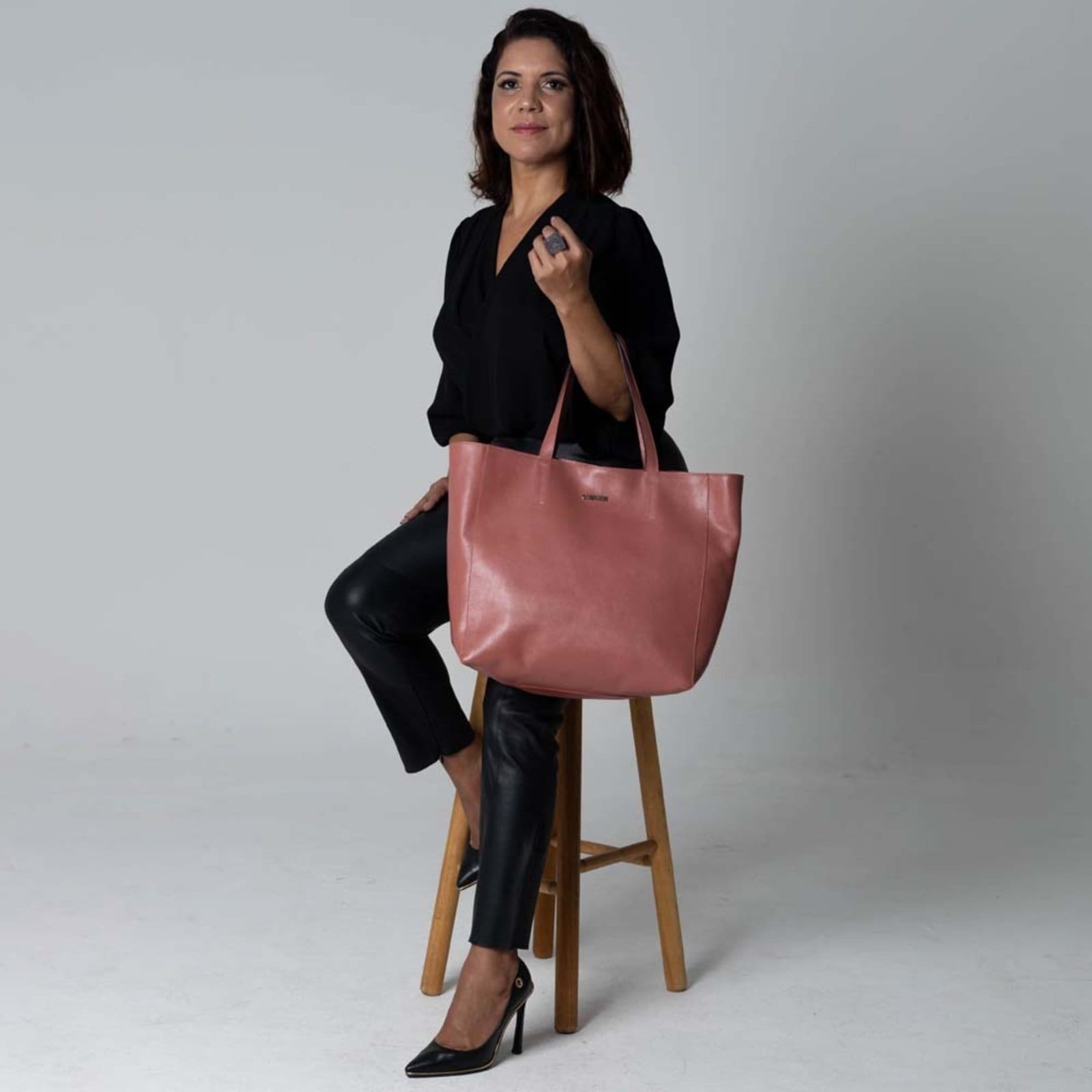 Bolsa de Couro Griffazzi Rose - 2