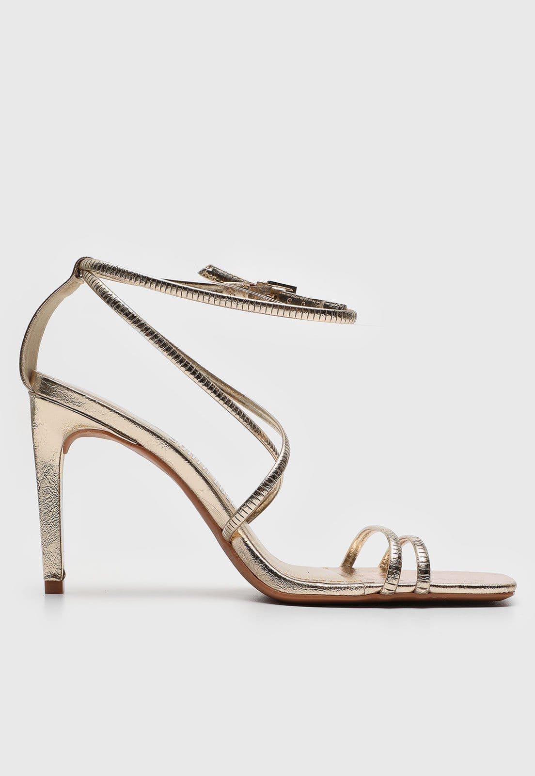 Vista 2 Sandália Santa Lolla Texturizada Dourada Santa Lolla dourado