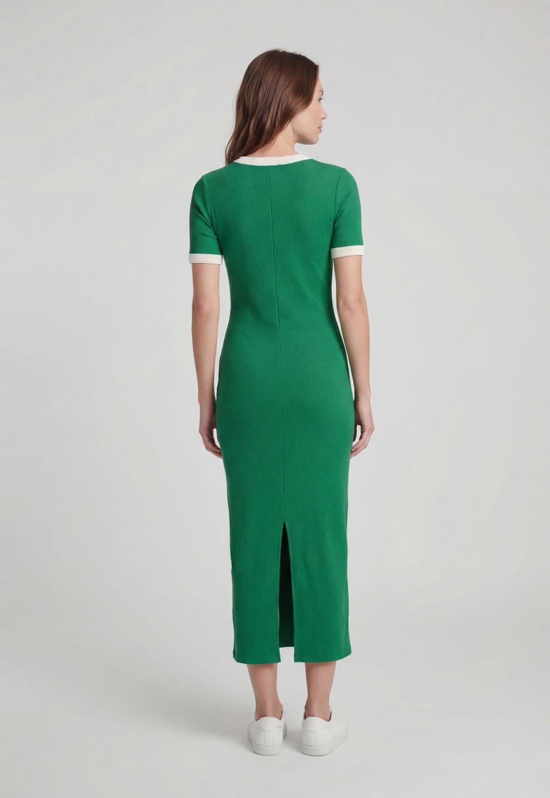 Vista 2 Vestido Feminino Lança Perfume Midi Lança Perfume verde