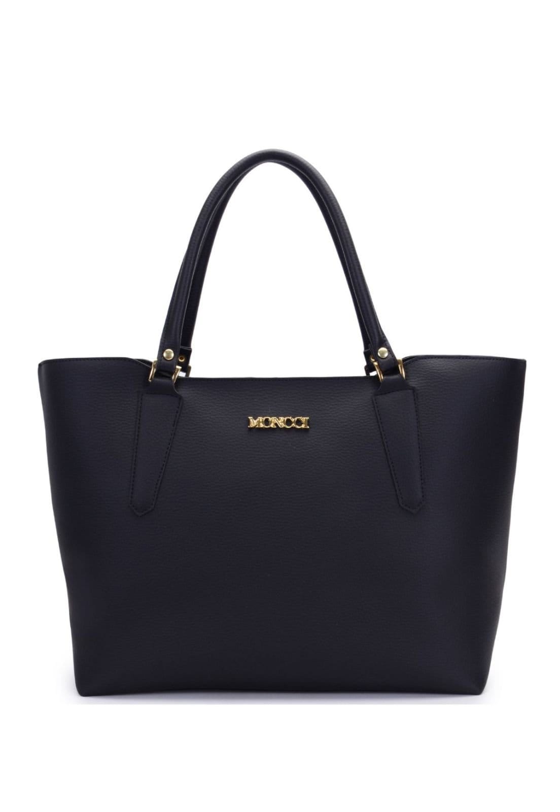 Bolsa Pequim grande feminina casual com fivela dourada