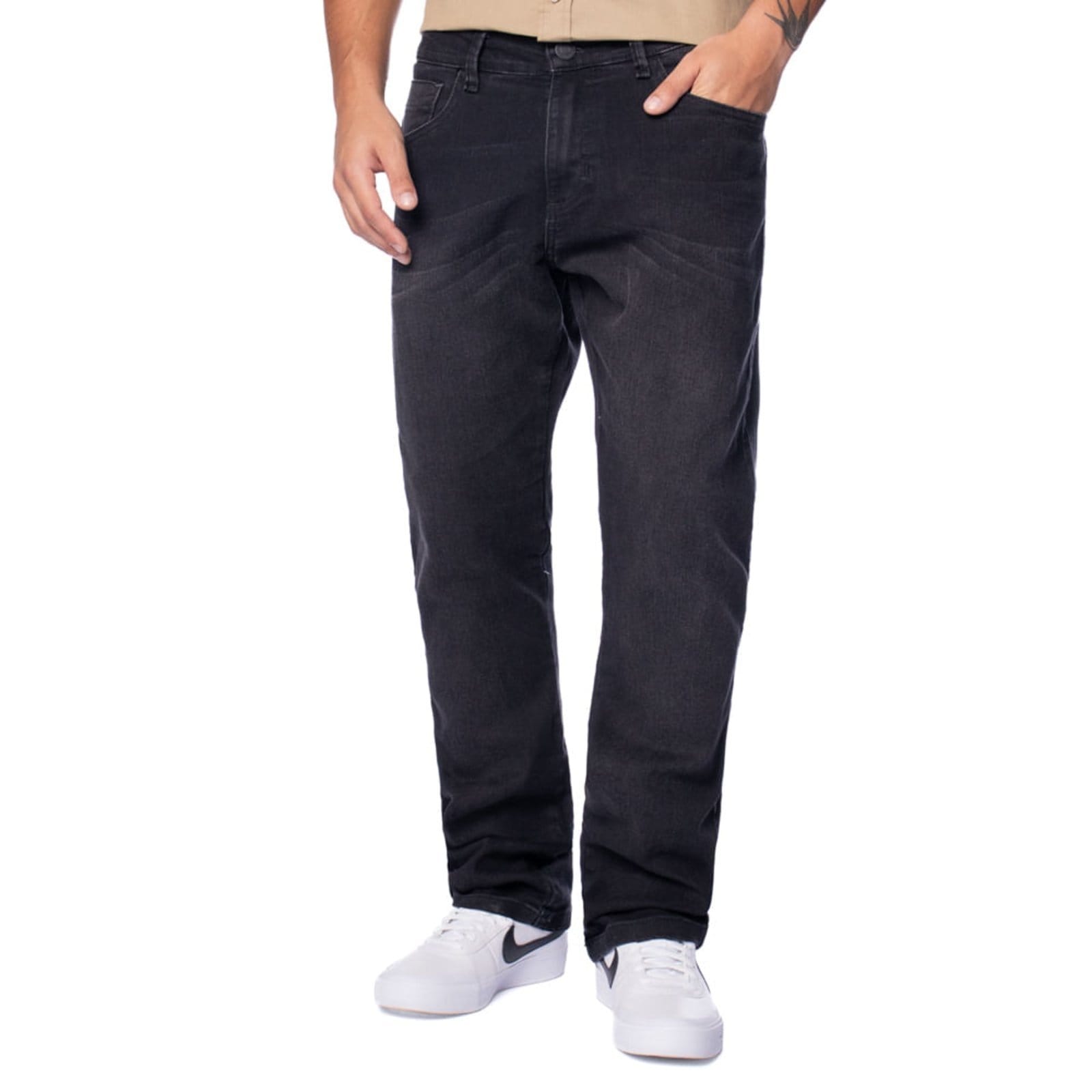 Calça Jeans Masculina Gangster Modelagem Reta