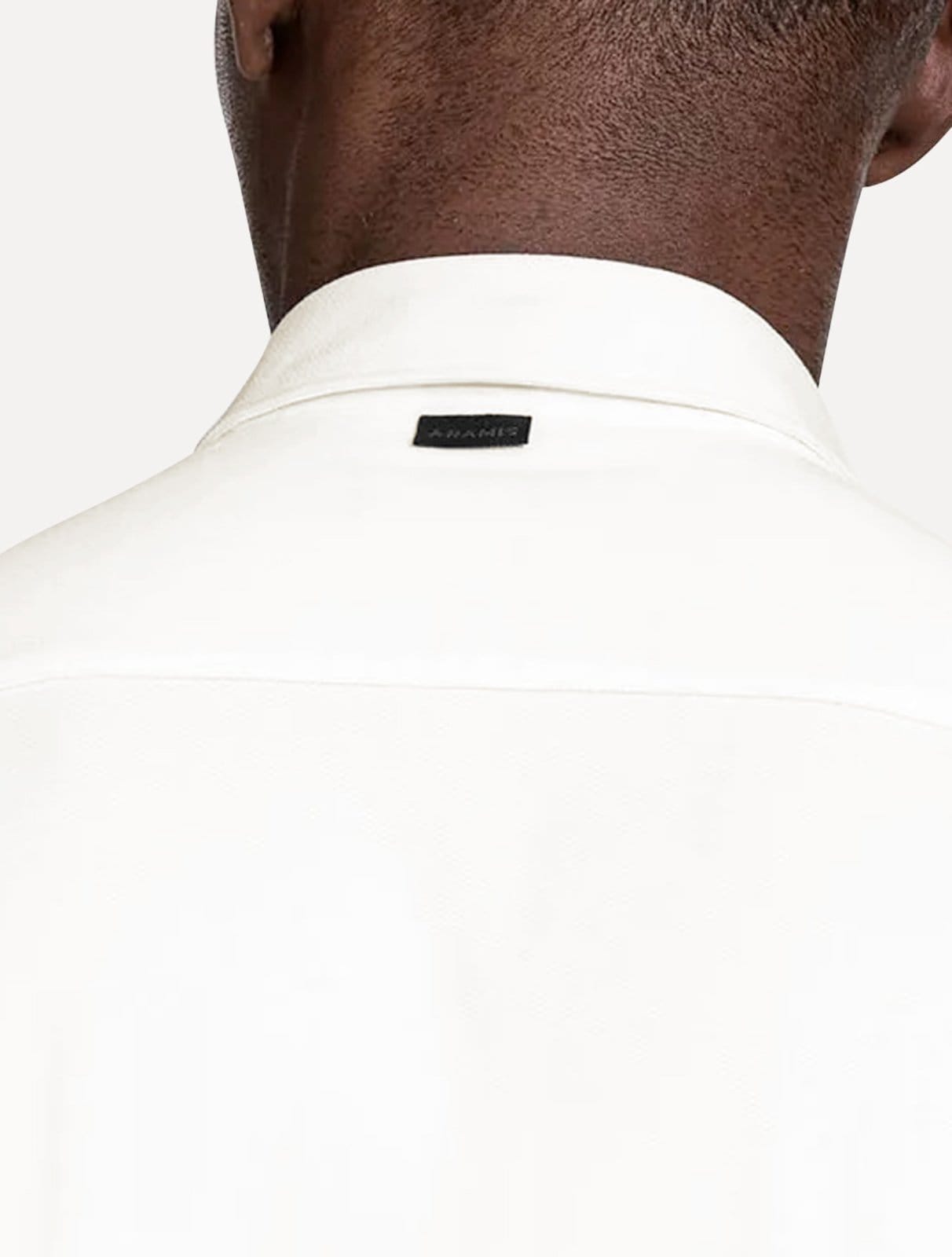 Vista 2 Camisa Aramis Masculina Manga Curta Slim Mista Italia Off White Aramis off-white white