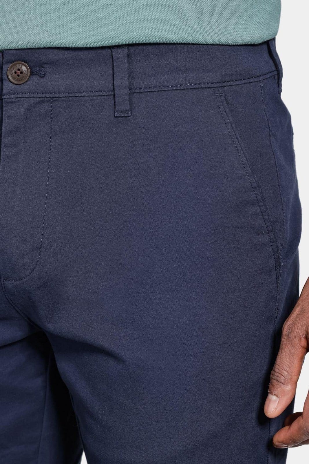 Vista 2 Calça Aramis Chino Algodão Premium Básica Marinho Aramis azul marinho