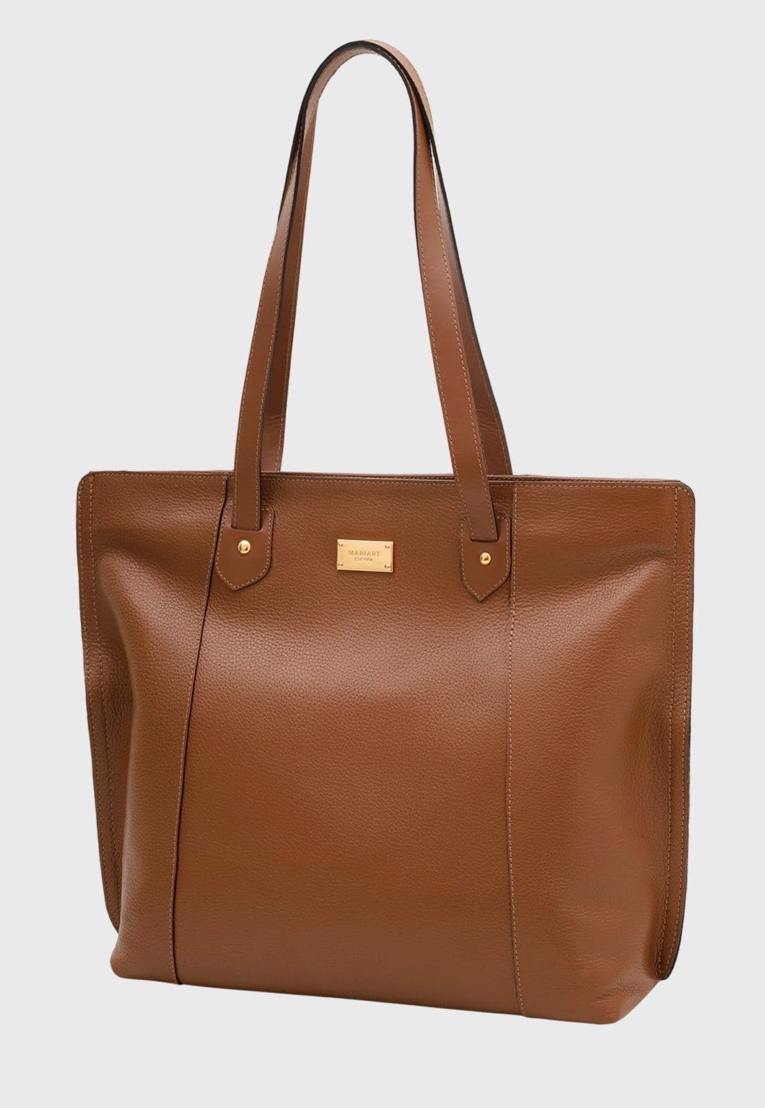 Vista 2 Bolsa Shopper Couro Mariart 5210MRT Havana Mariart caramelo