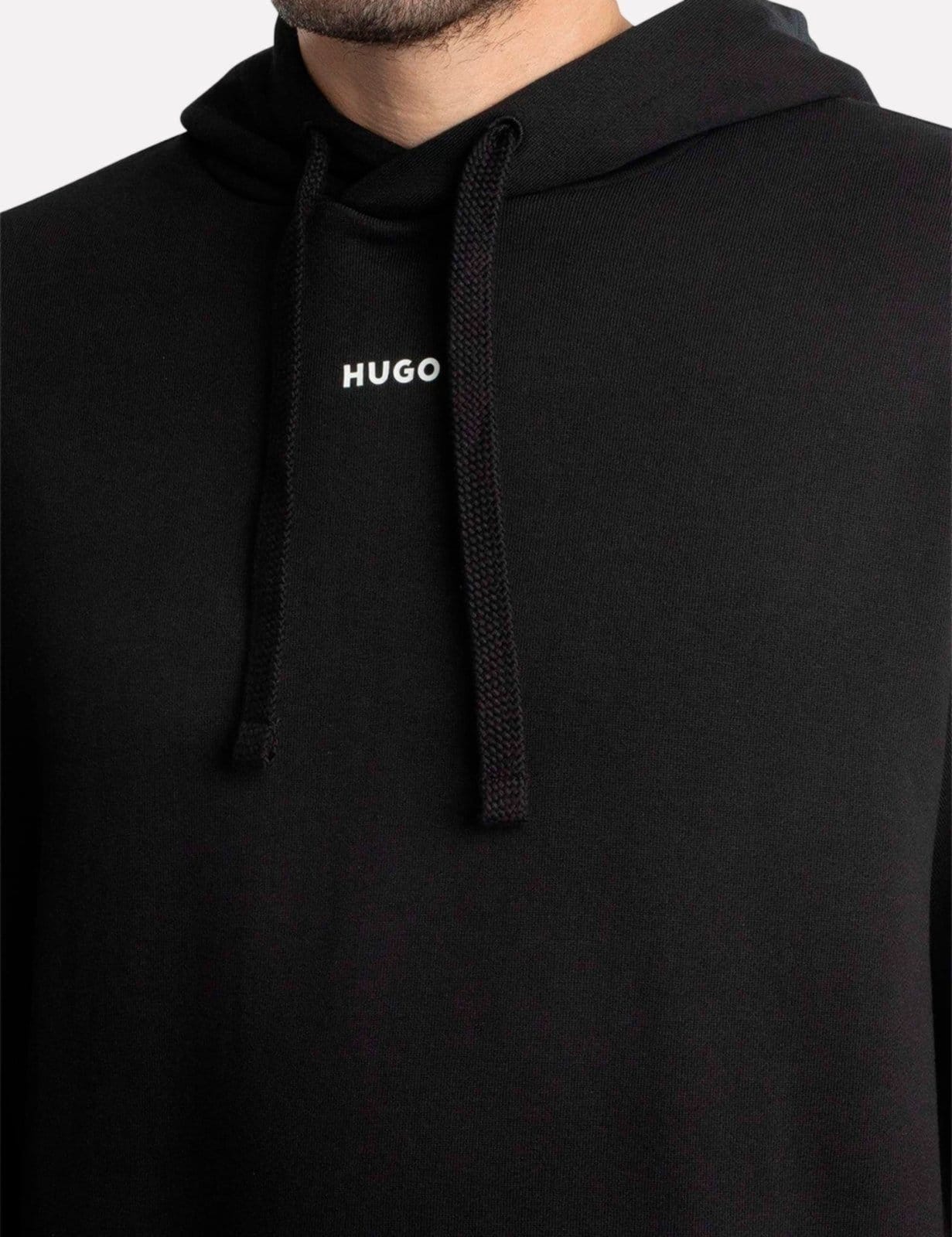 Vista 2 Blusa Hugo Boss Masculina Moletom Regular Dapo Preta Hugo Boss preto