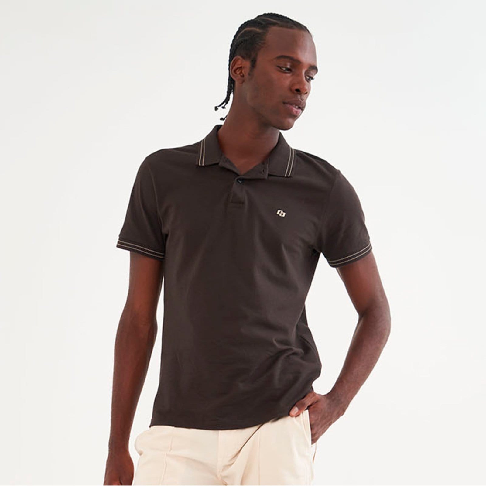 Camisa Polo Colcci Road Pr26 Coffe Masculino