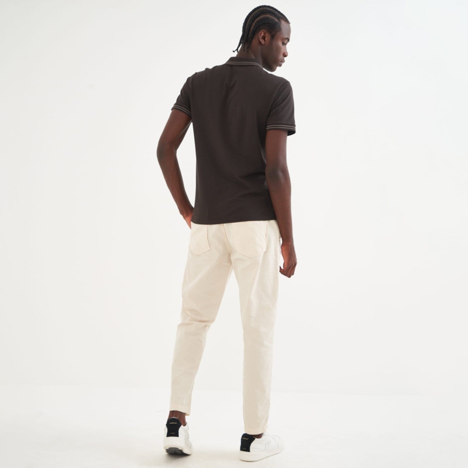 Vista 2 Camisa Polo Colcci Road Pr26 Coffe Masculino Colcci marrom