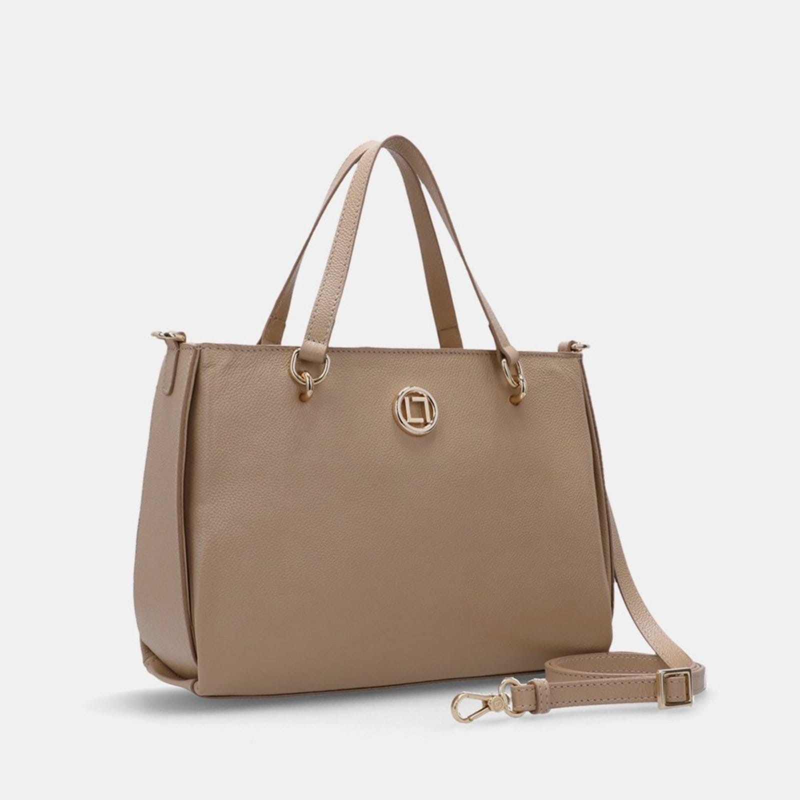 Vista 2 Bolsa Tote Média New Ridge - 2000607 Luz Da Lua Luz Da Lua bege