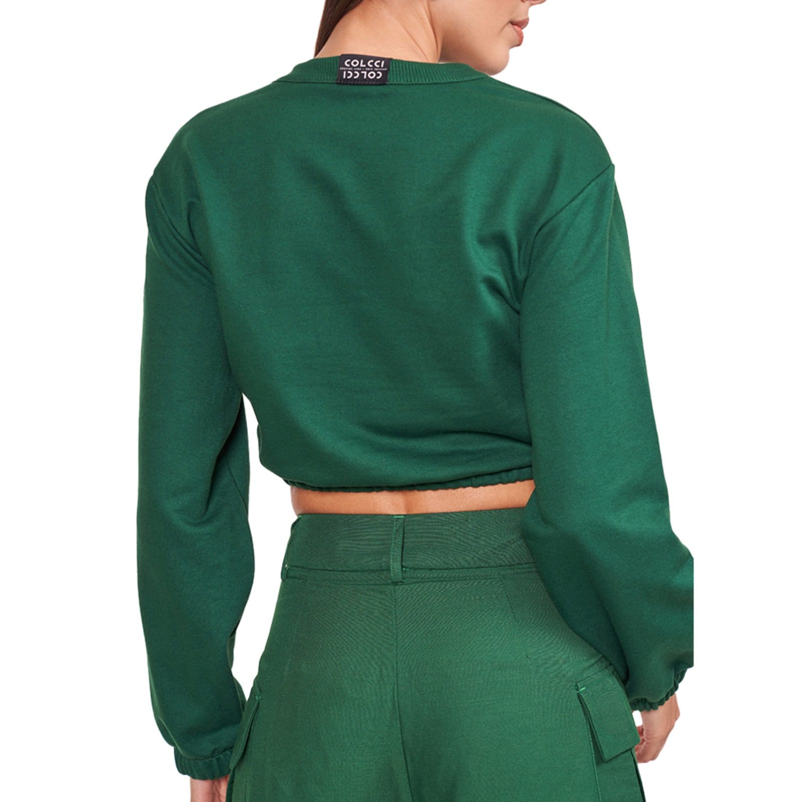 Vista 2 Moletom Colcci Boy In24 Rosewood Feminino Colcci verde