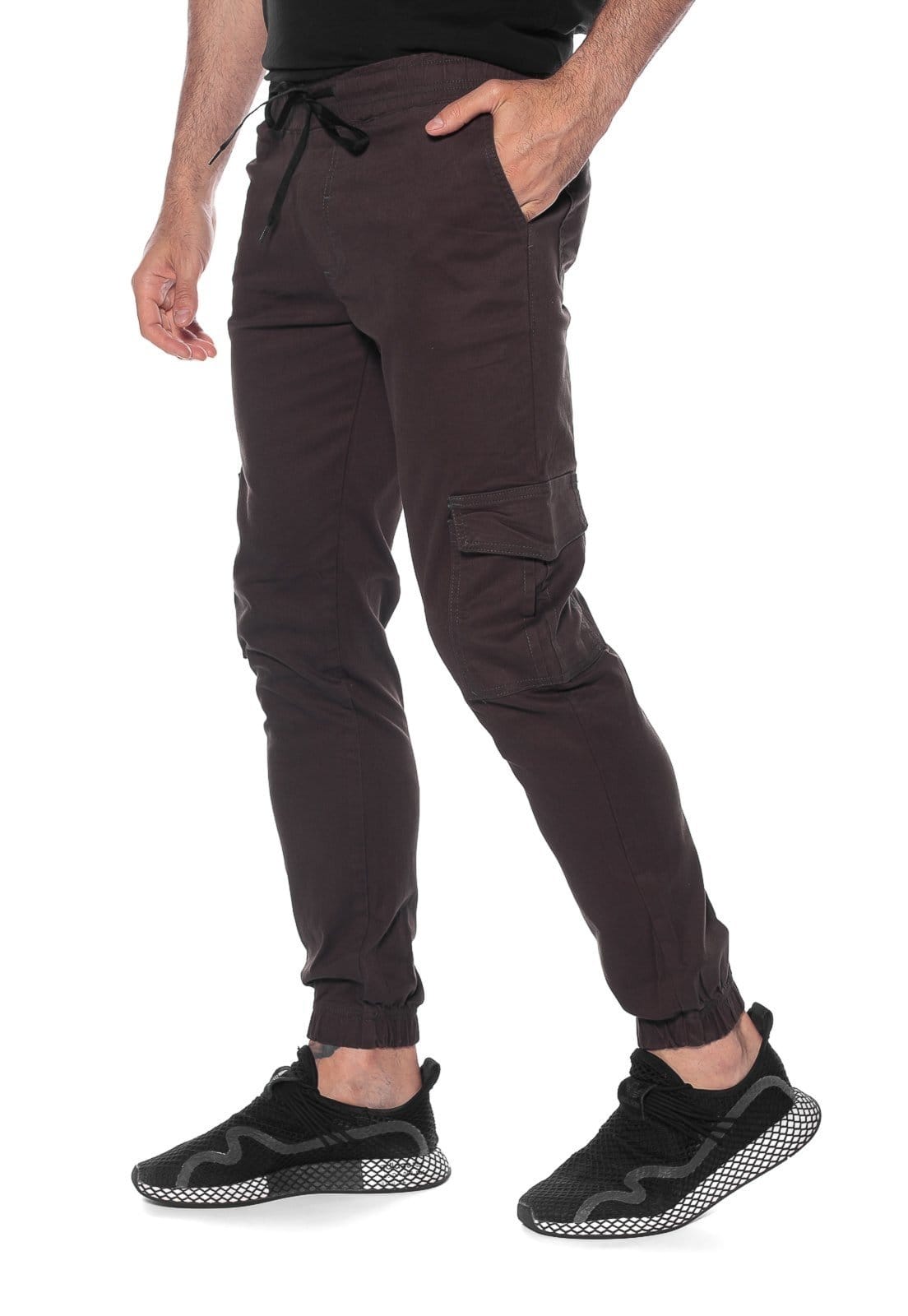 Calça Sarja Jogger Macaw Bolso Cargo 7785