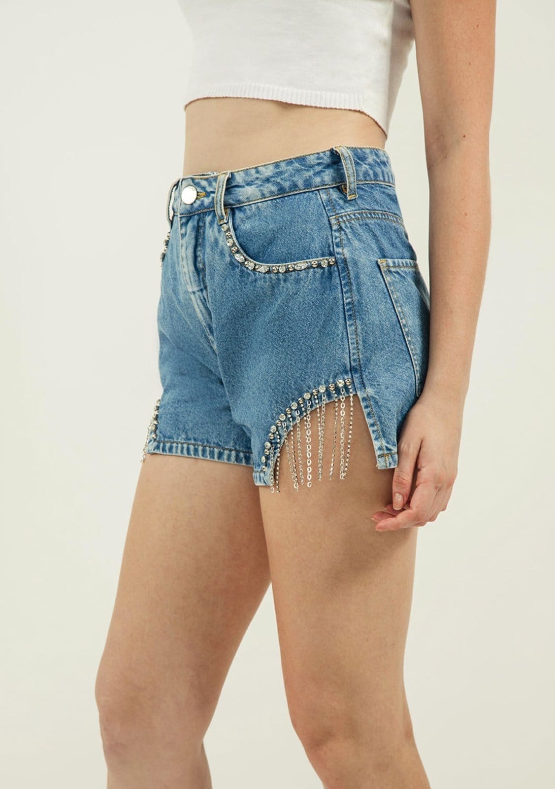 Vista 2 Shorts Zinco Five Pockets Bordado Manual Zinco jeans