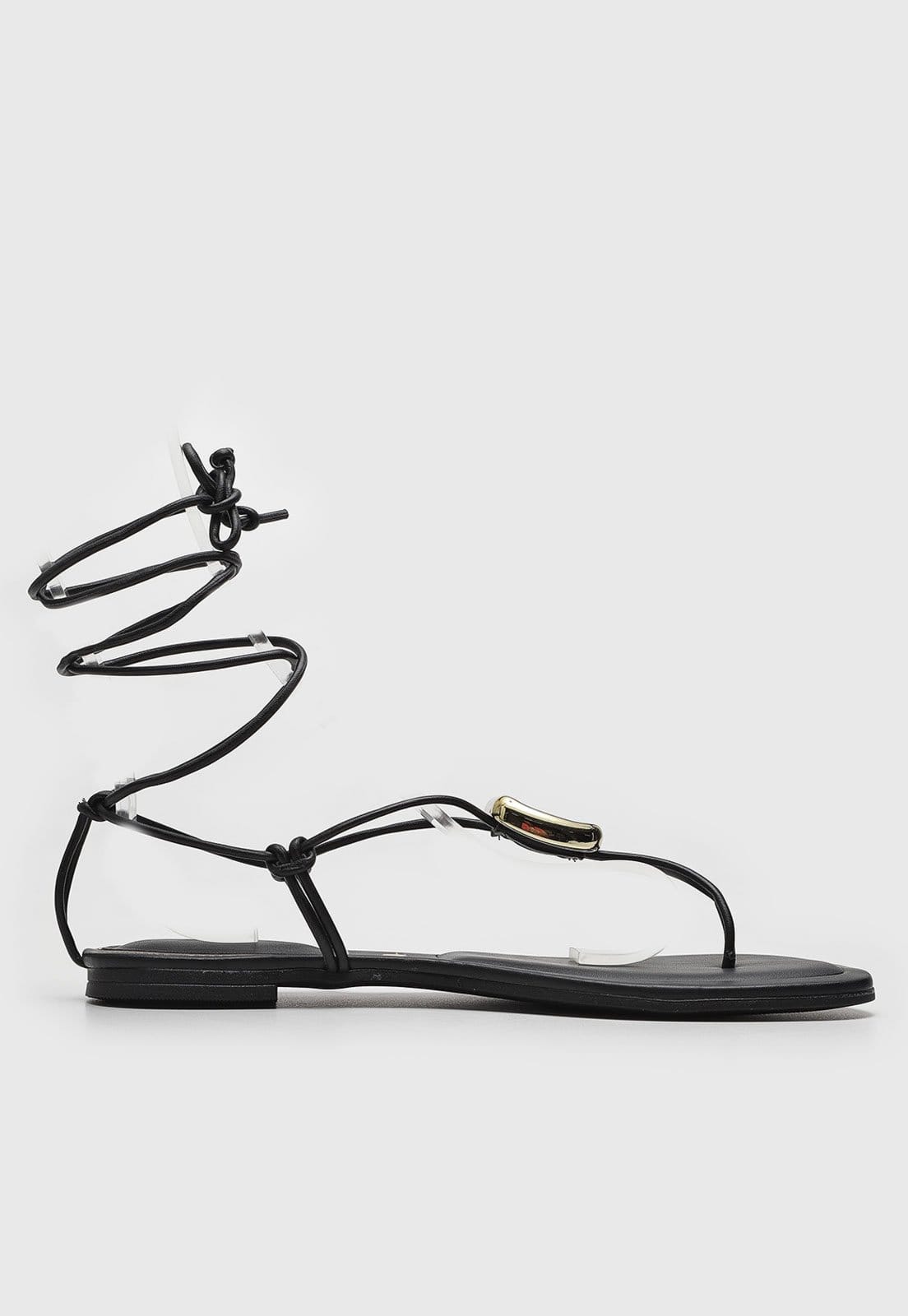 Vista 2 Rasteira Vizzano Aplicação Preta VIZZANO preto