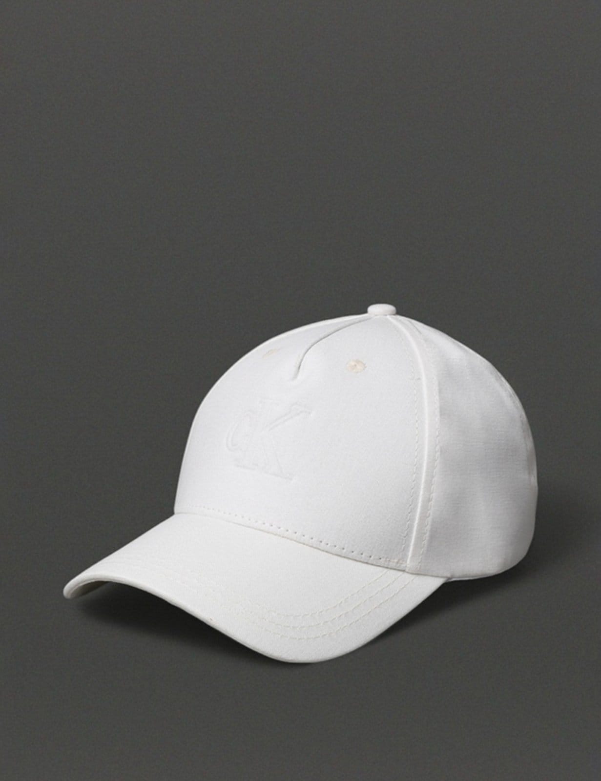 Boné Feminino 5 Gomos Embossed Calvin Klein Jeans - Off White