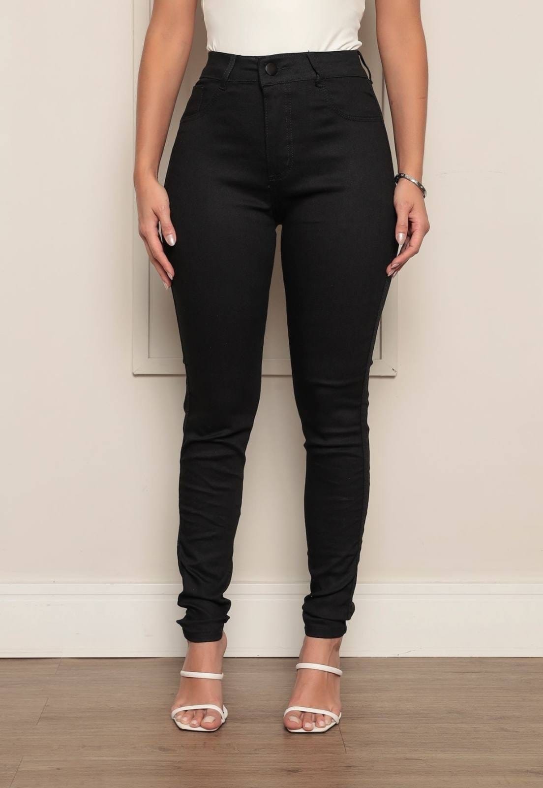 Calça Skinny Feminina Ethereal Jeans Confortável e Estilosa com Cintura Alta