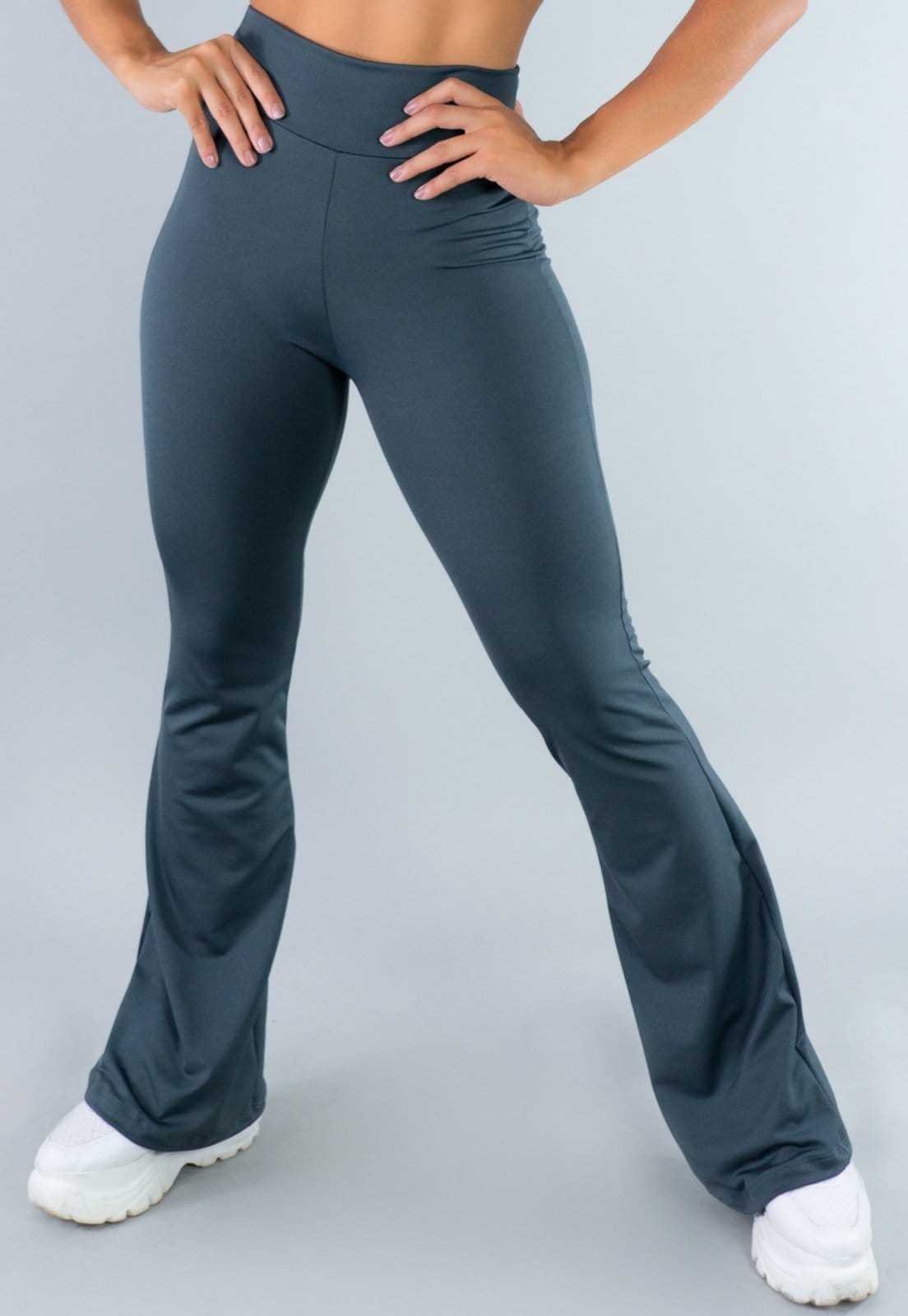 Calça MVB Modas Feminina Flare Pantalona Suplex