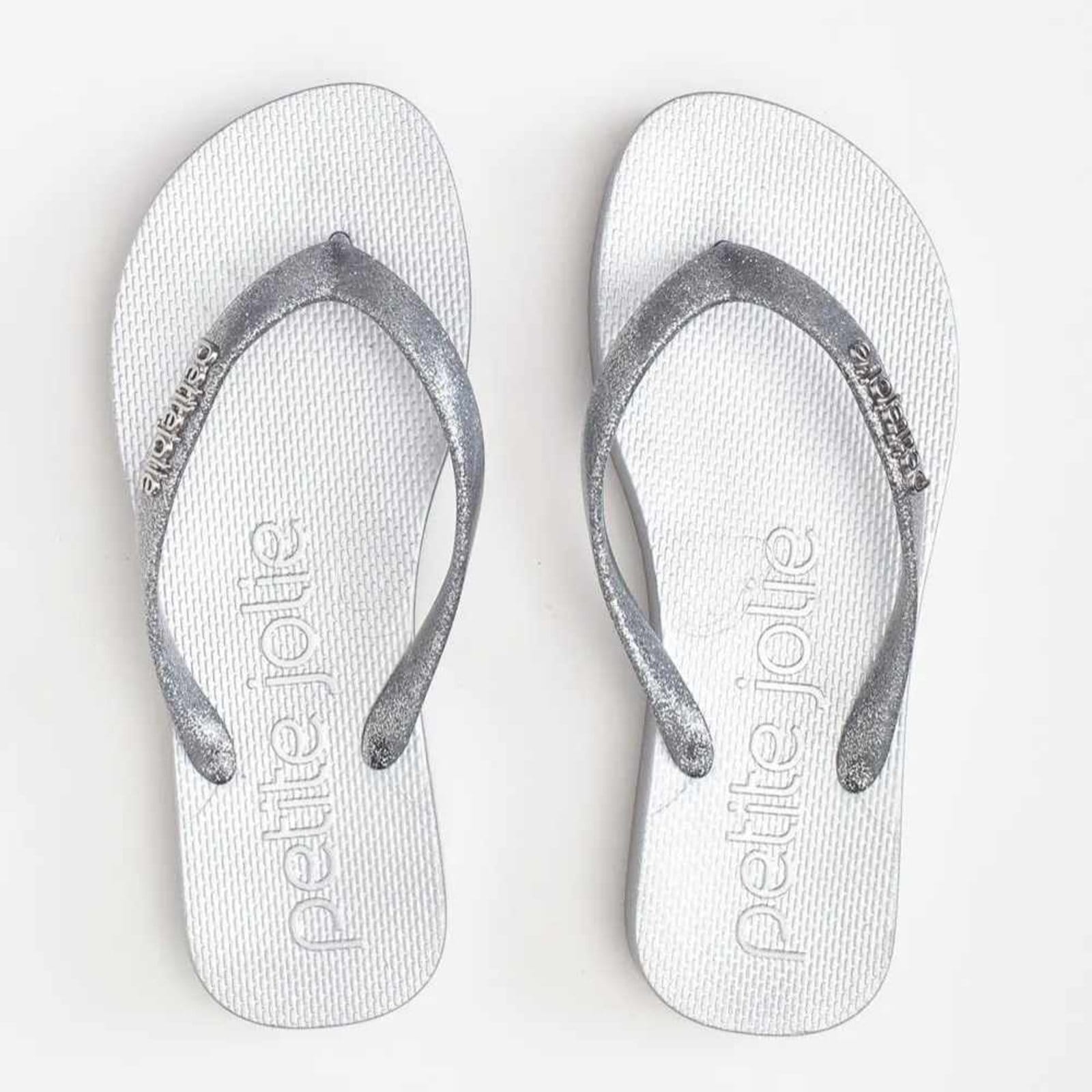 Vista 2 Chinelo Feminino Fresh Up Full Glitter Petite Jolie PJ7705 Petite Jolie prata