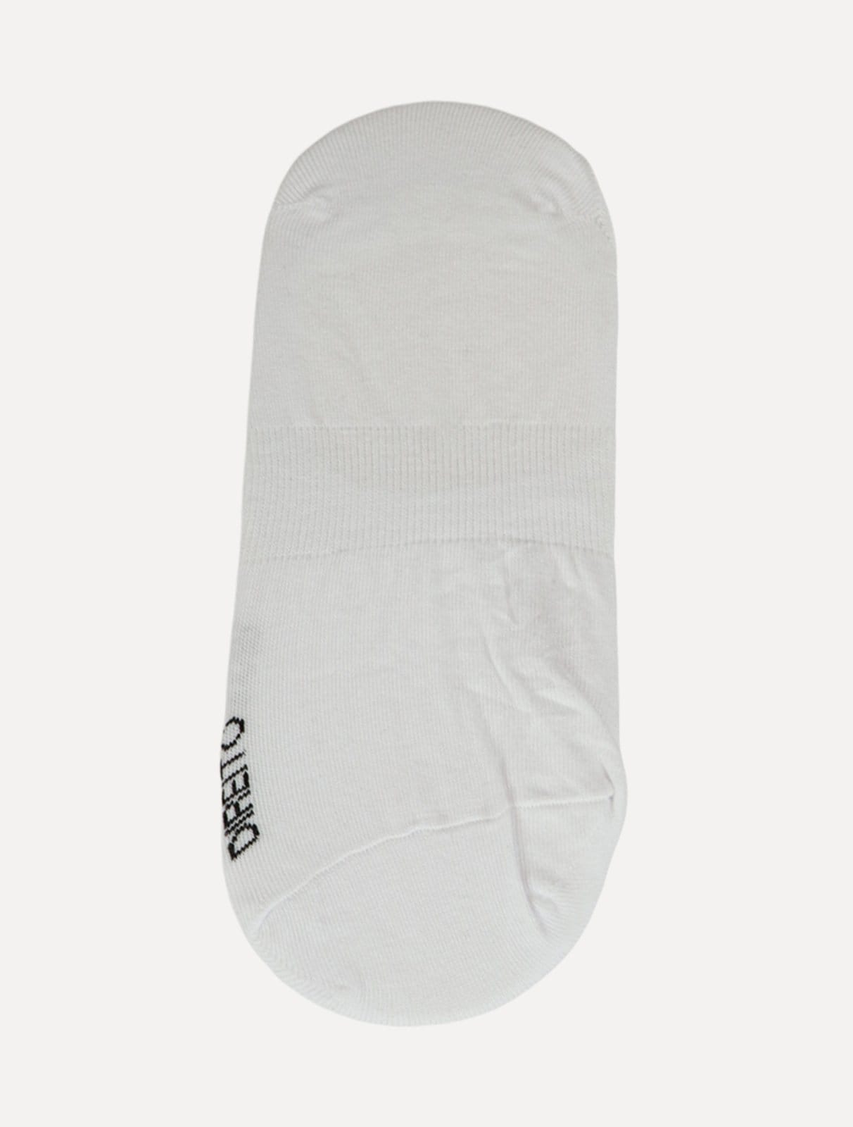 Meia Reserva Masculina Invisível Pica-Pau Bordado Branca