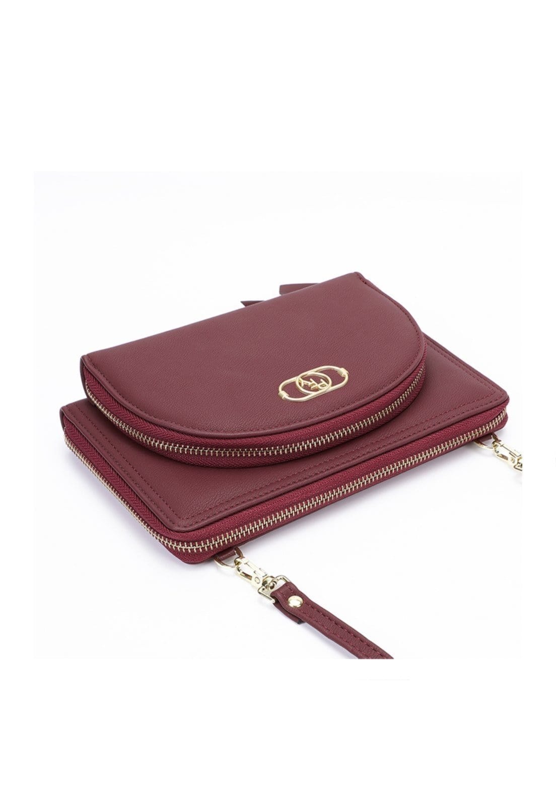 Vista 2 Bolsa Feminina Transversal Vermelha Reforçada Moderna Perfect For You vermelho