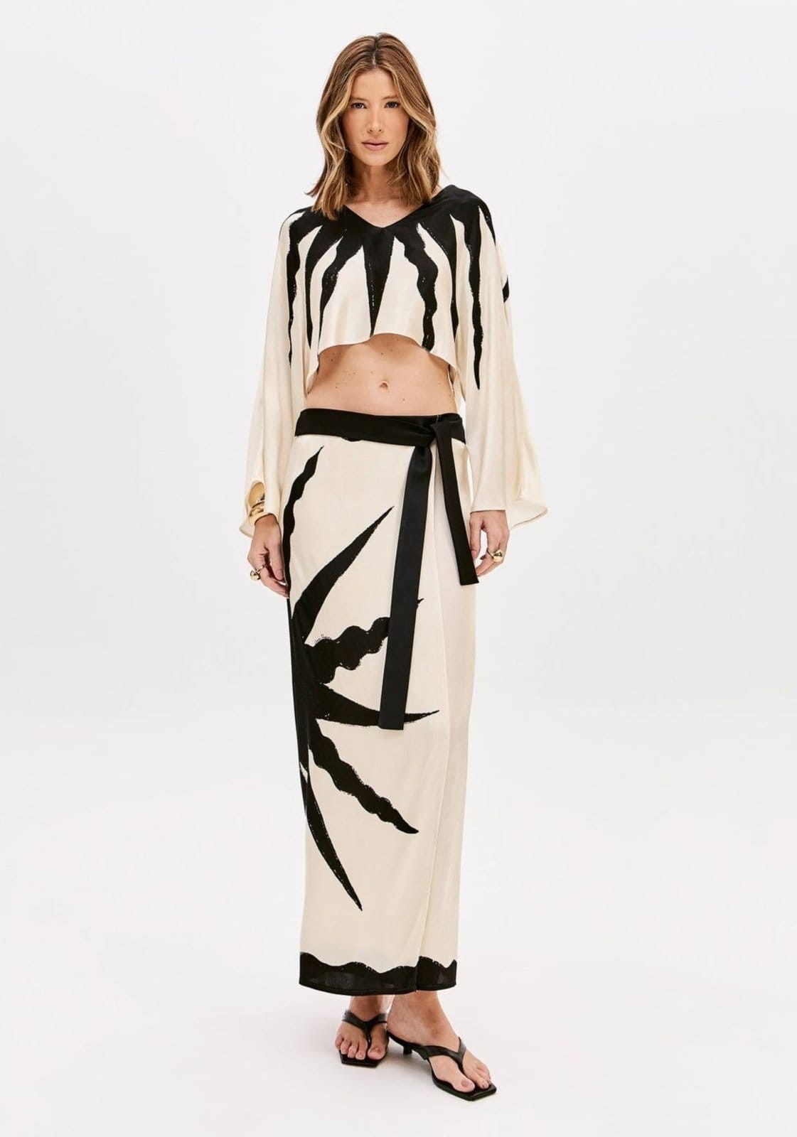 Saia Pareô Super Midi Estampada