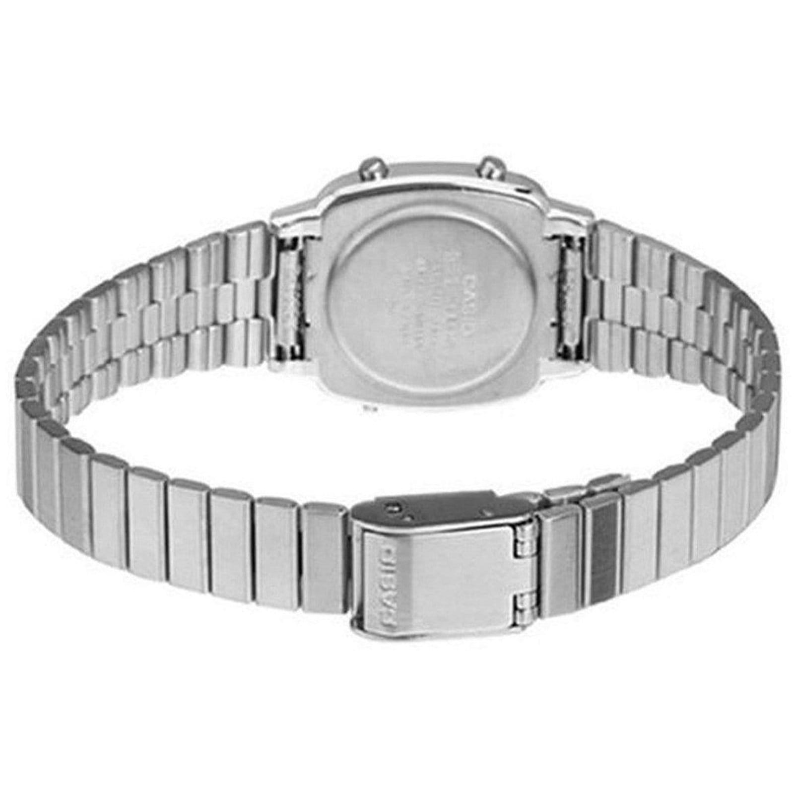 Relógio Casio Vintage LA670WA-1DF Preto/Prata - 2