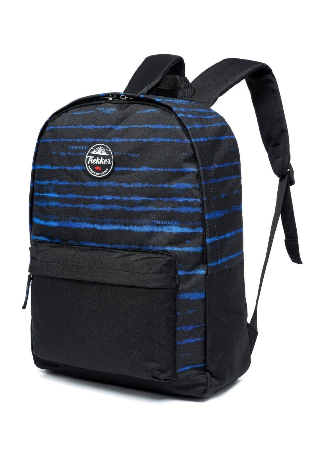 Vista 2 Mochila Masculina Estojo Escolar Faculdade Reforçada Trabalho TREKKER azul