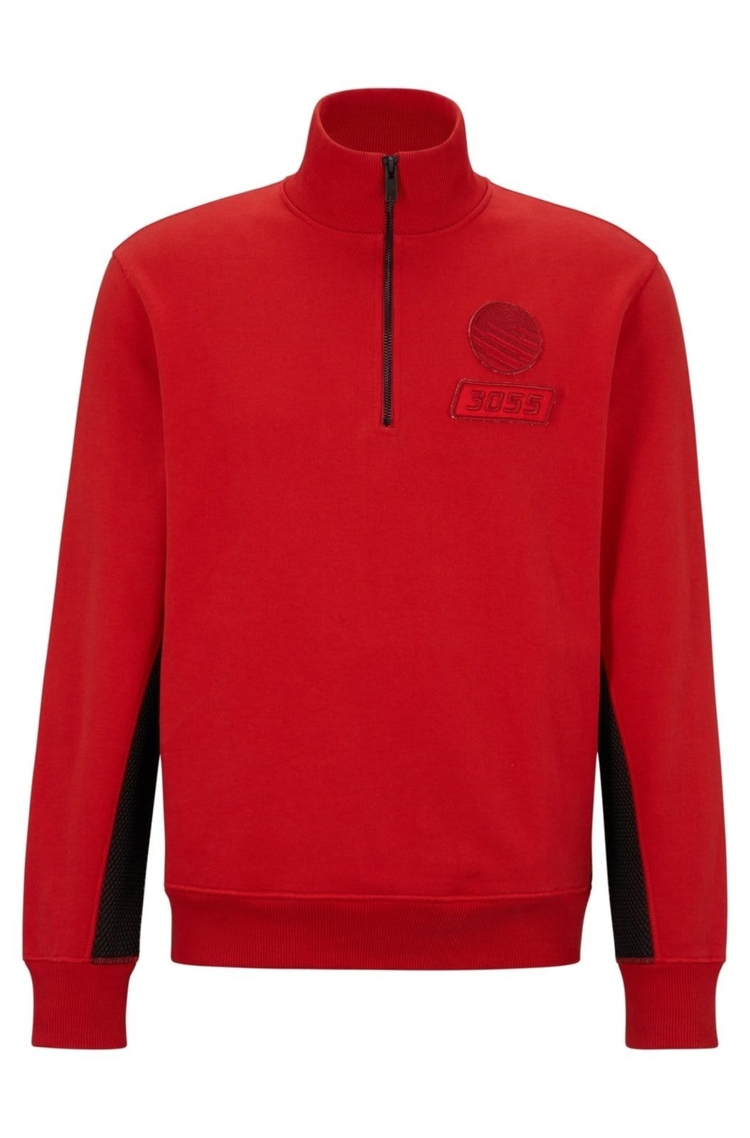 Moletom De Algodão Com Zíper Com Detalhes Inspirados Em Corridas