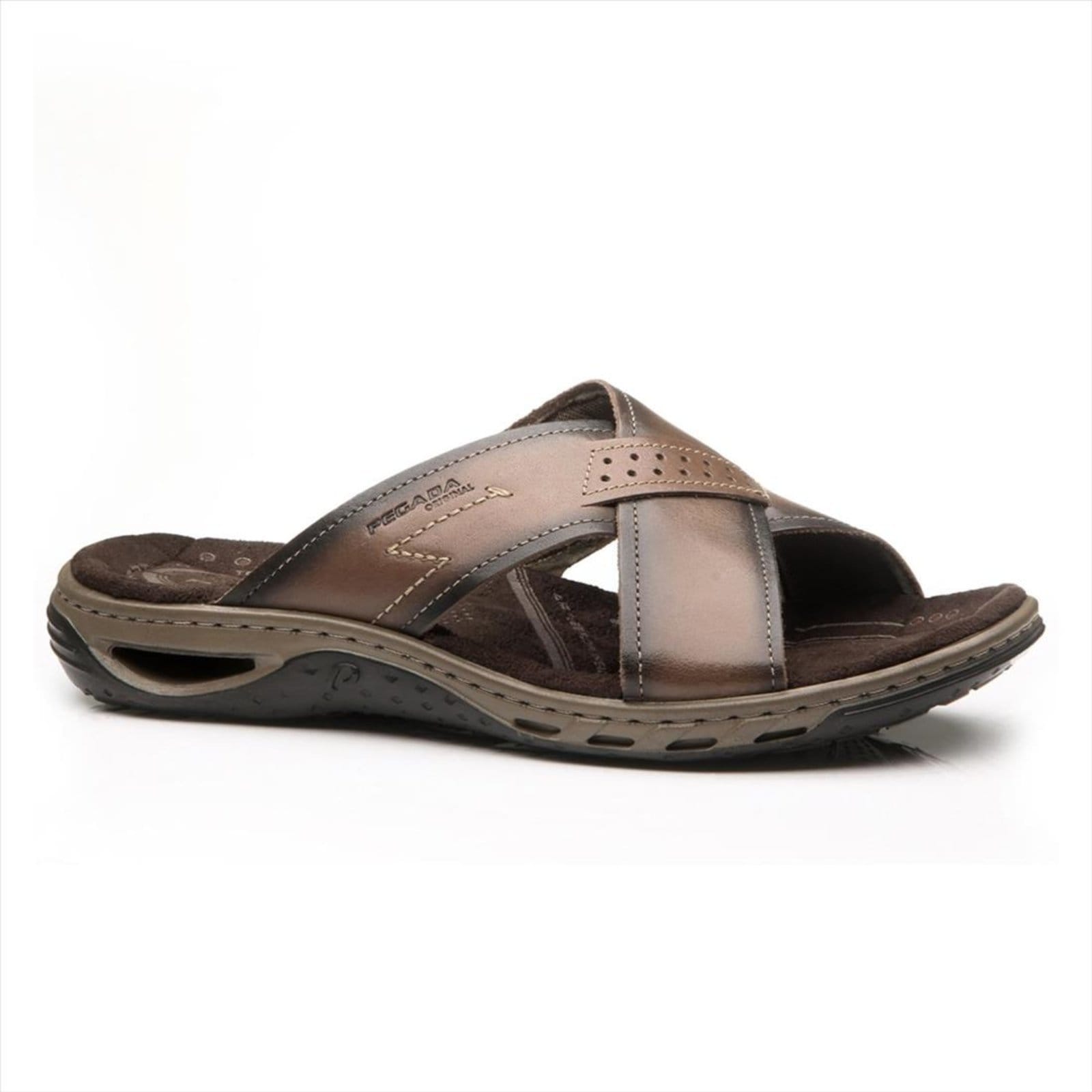 Chinelo Pegada Masculino Couro 131661