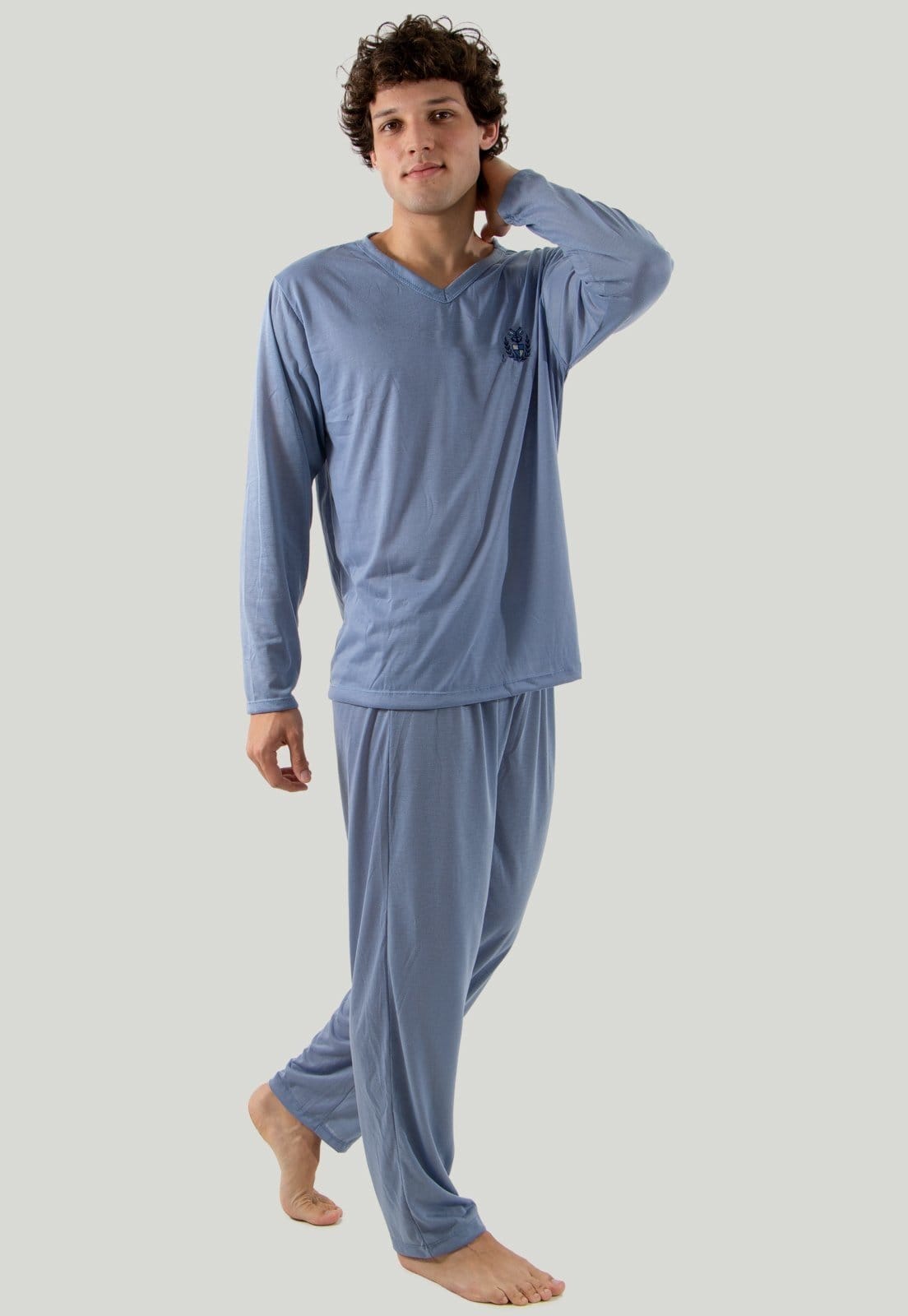 Pijama Masculino Longo Inverno de Malha