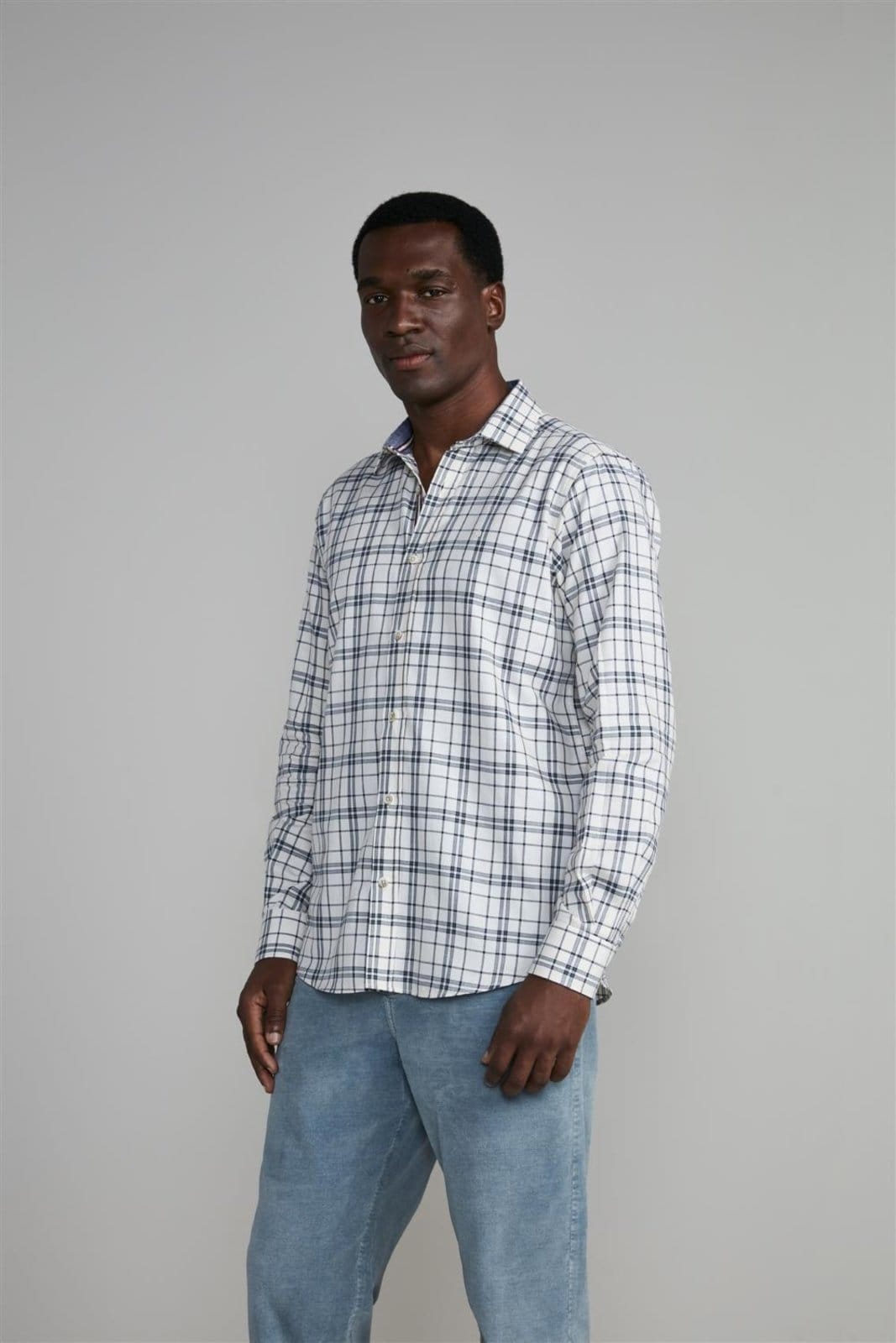 HIGHSTIL Camisa Xadrez Comfort Areia