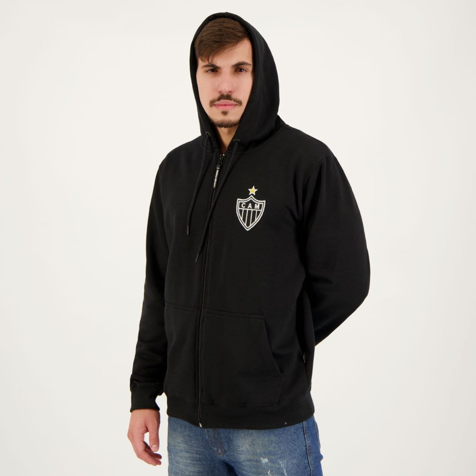 Jaqueta Atlético Mineiro Moletom Preta - 2