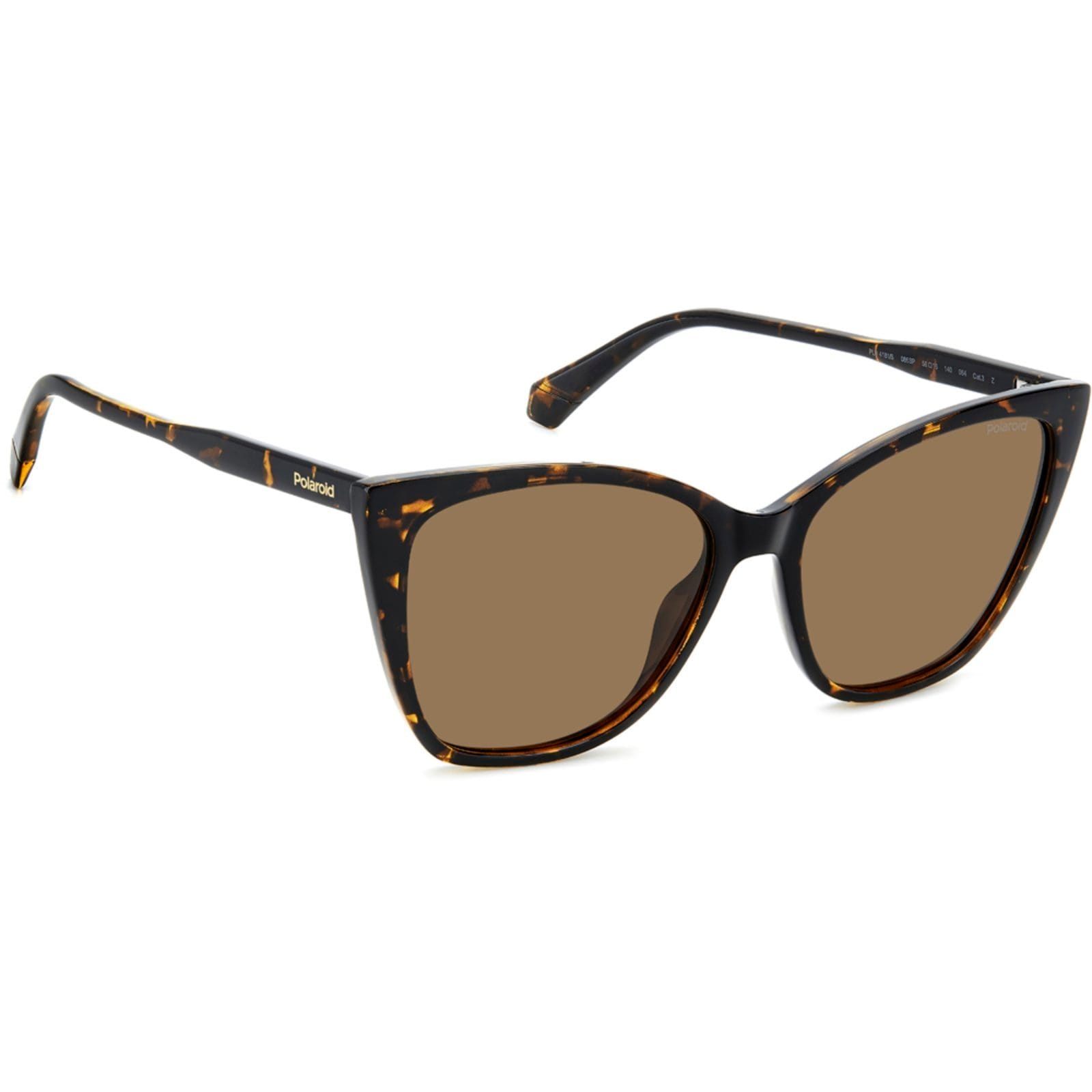 Vista 2 Óculos de Sol Polaroid 4181 S 086 56SP Feminino Polaroid marrom