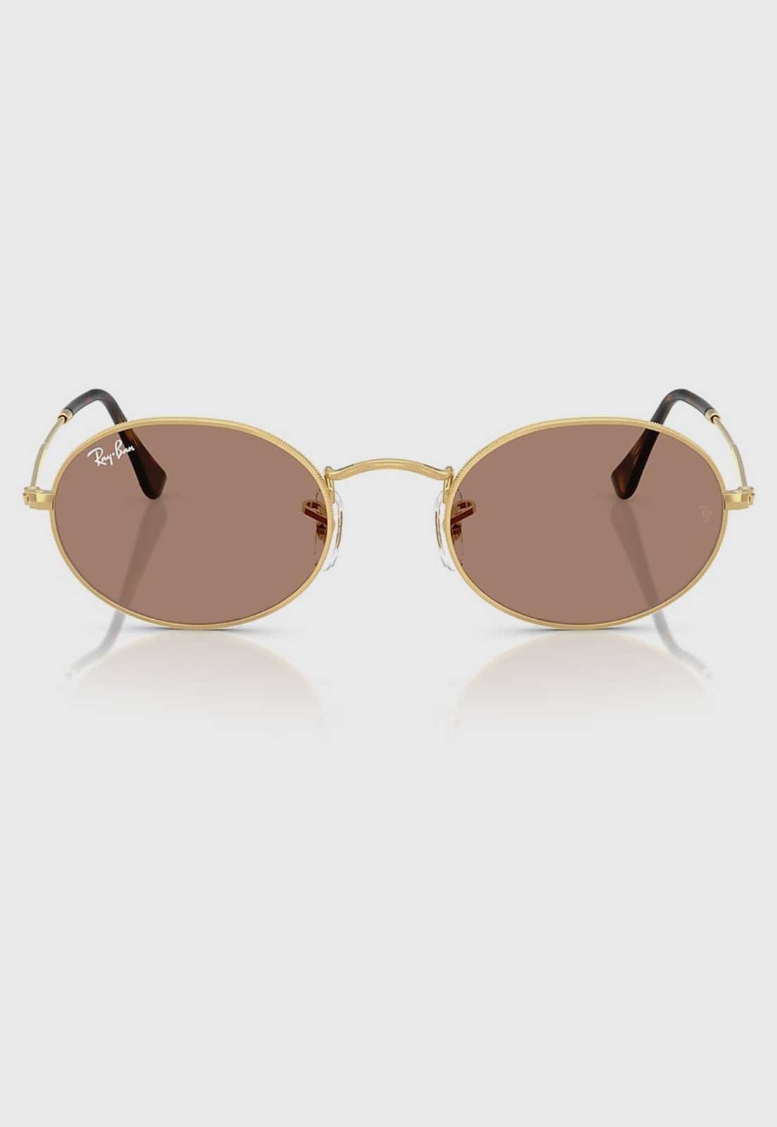 Vista 2 Óculos Feminino Ray-Ban Oval Metal Ray-Ban dourado