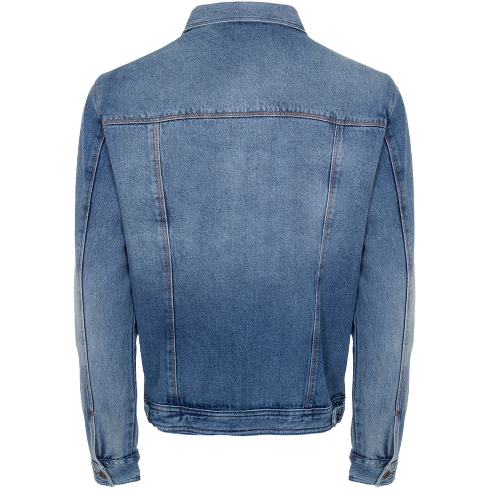 Vista 2 Jaqueta Dudalina Trucker Everyday In24 Masculino Dudalina azul