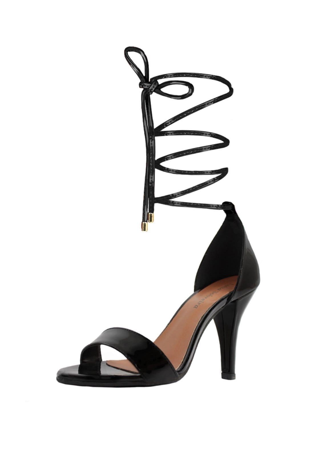 Vista 2 Sandália Troca Tira Salto Alto Luiza Sobreira Verniz Mod. 2212-2 Luiza Sobreira preto