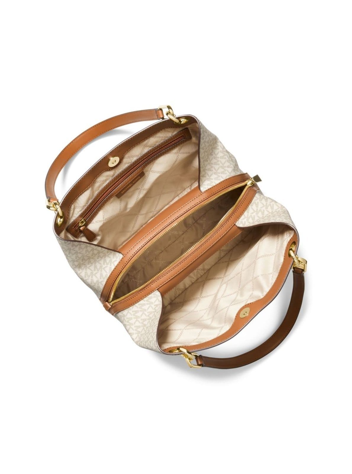 Vista 2 Bolsa Tote Kensington Logo Grande 30F3g8kt7b149 Michael Kors branco