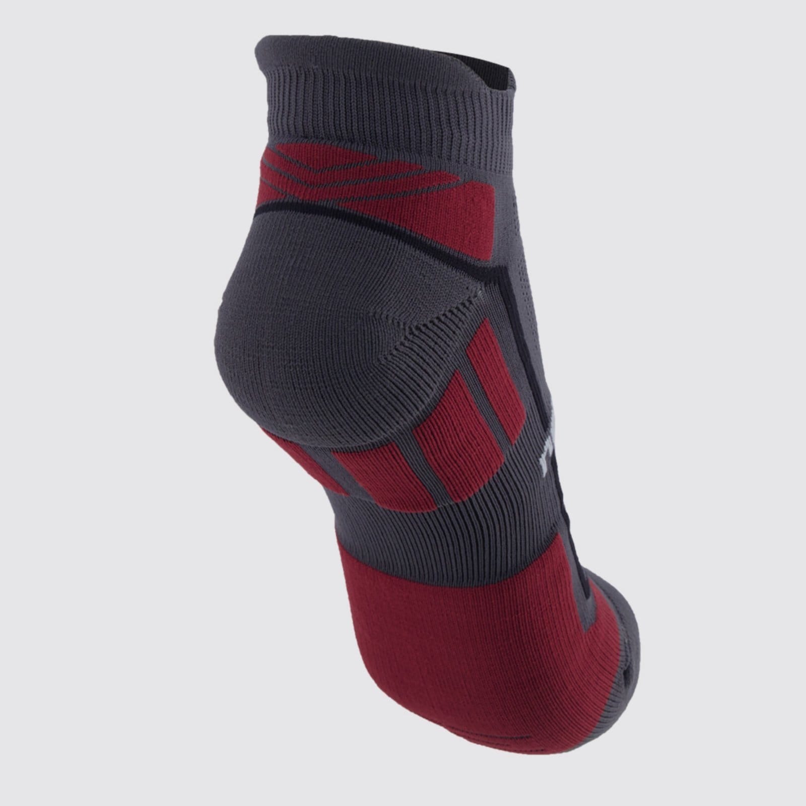 Vista 2 Meia New Balance Cano Invisível e Vermelha New Balance cinza