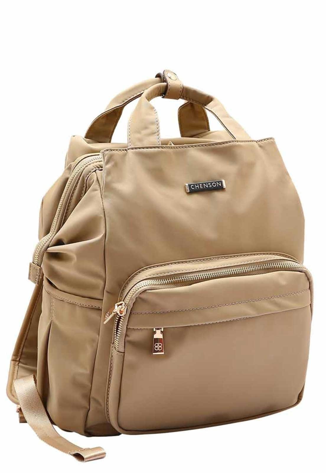 Bolsa Feminina Chenson Original Twill Nylon Costas Natural 8784936