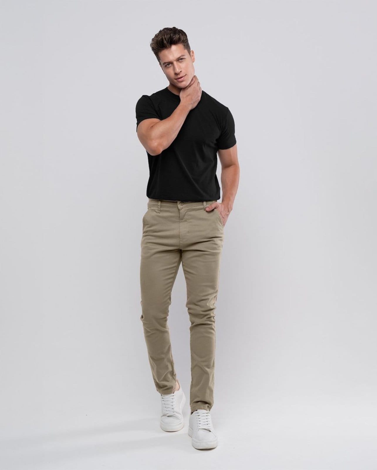 Calça Chino Masculina 11000 Capuccino