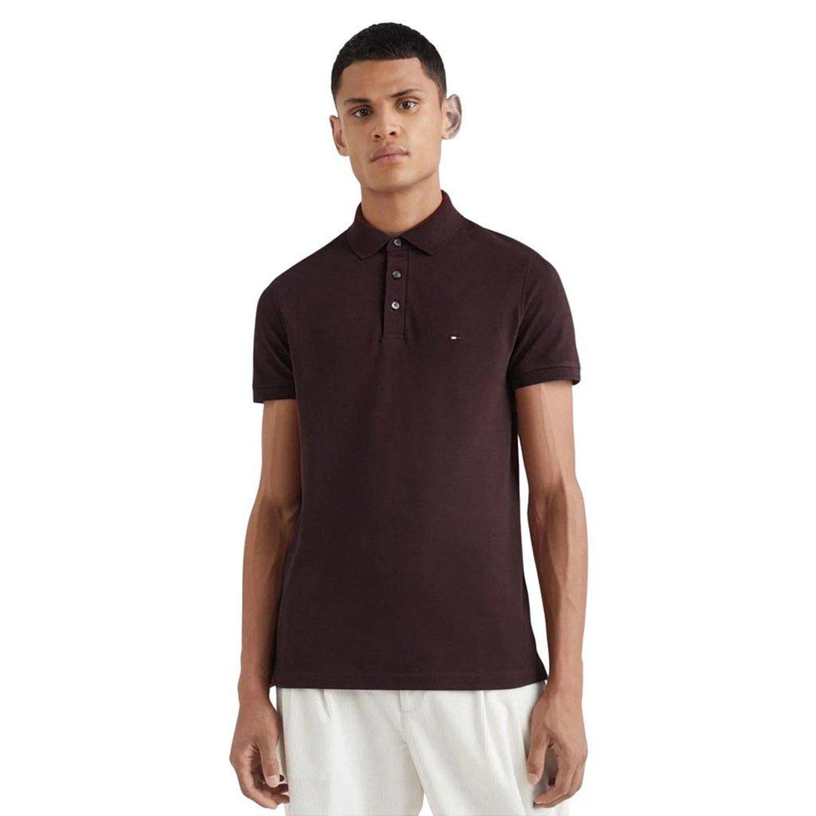 Vista 2 Camiseta Gola Polo Tommy Hilfiger Im 1985 Slim Vinho Tommy Hilfiger vermelho