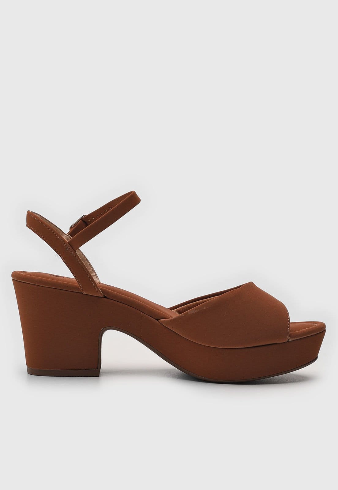 Vista 2 Sandália Via Uno Nobuck VIA UNO caramelo