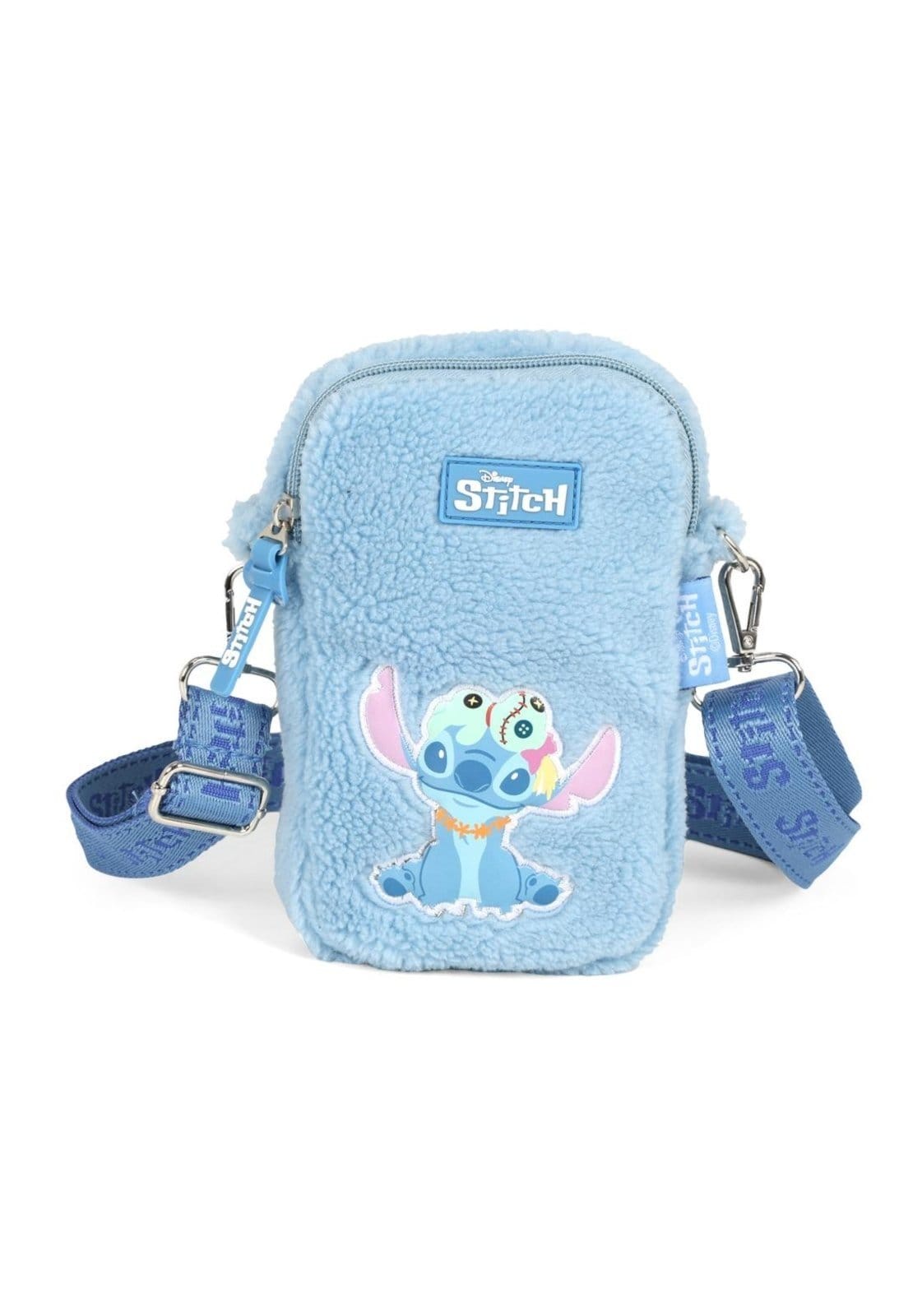 Infantil - Bolsa Shoulder Bag Pequena Pelucia Stitch Disney