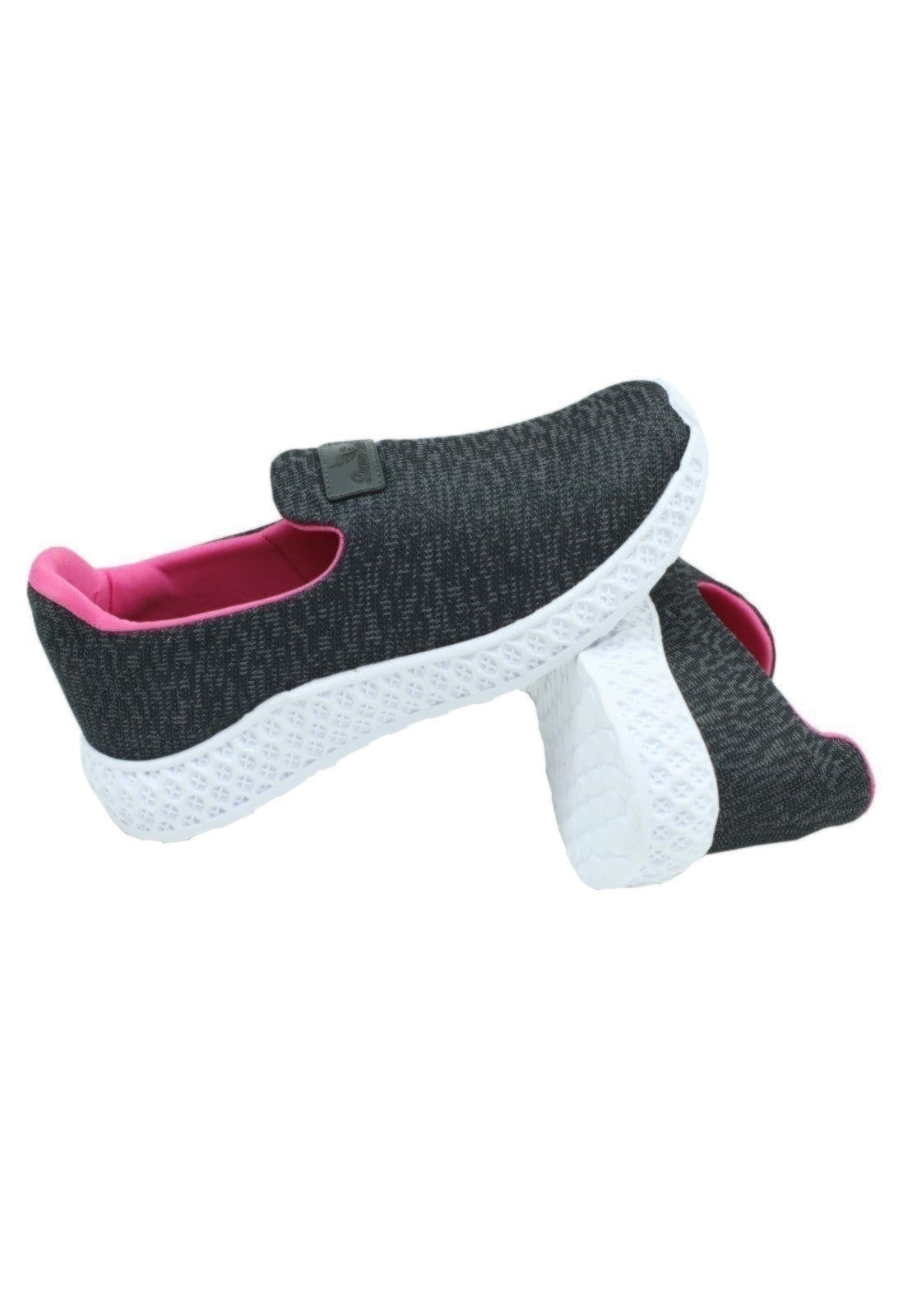 Vista 2 Tênis Feminino Sport Donna Santa Slip On Preto Donna Santa pink/preto pink