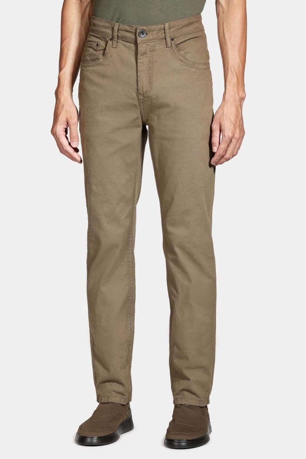 Calça Aramis Color Slim Canvas Militar