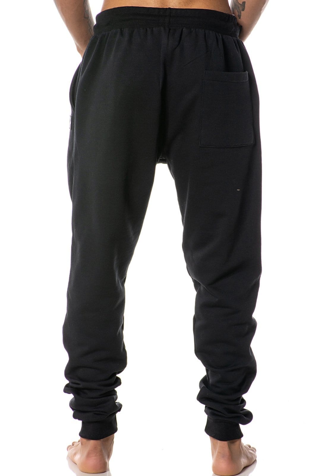 Calça Moletom Masculina Preta Jogger Cargo Conforto Modelo Esportivo Com Bolsos - 2