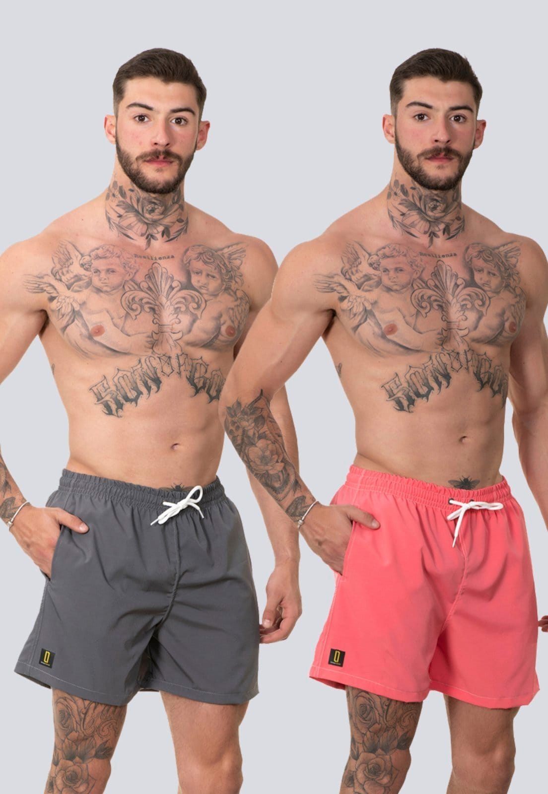 Kit 2 Short Masculino Bermuda Praia Casual Mauricinho Rf170 Colorido