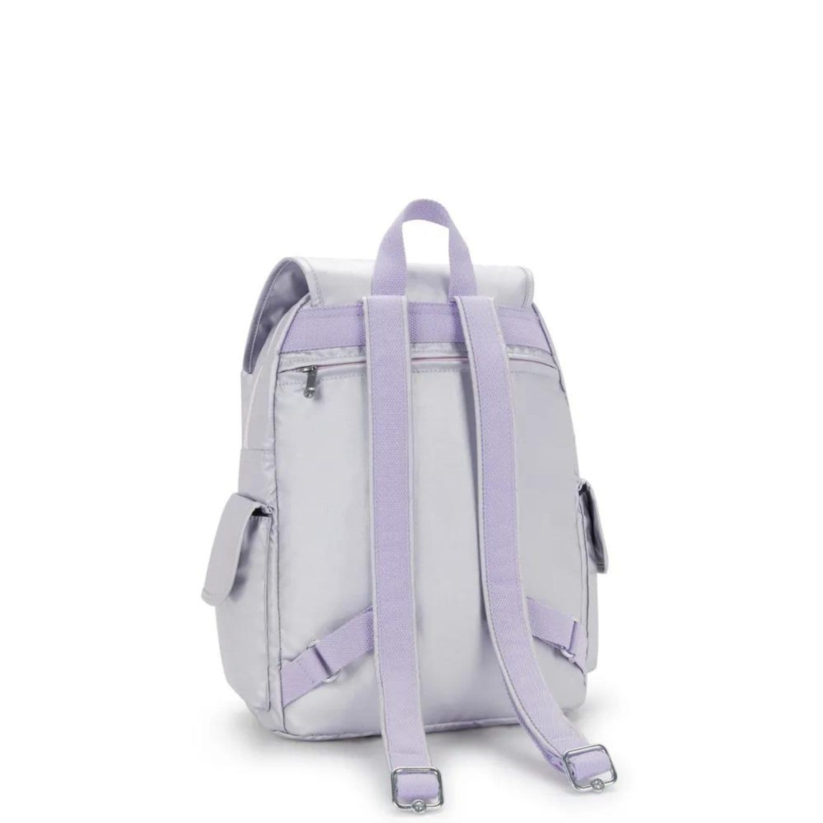 Vista 2 Mochila Kipling City Pack Silver Glow Met Kipling cinza silver