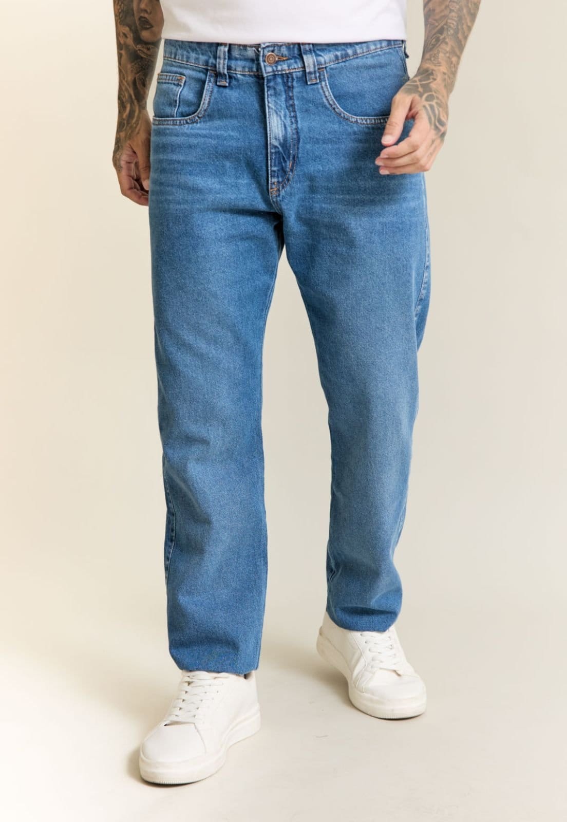 Calça Jeans Reta Masculina 100% Algodão Dialogo