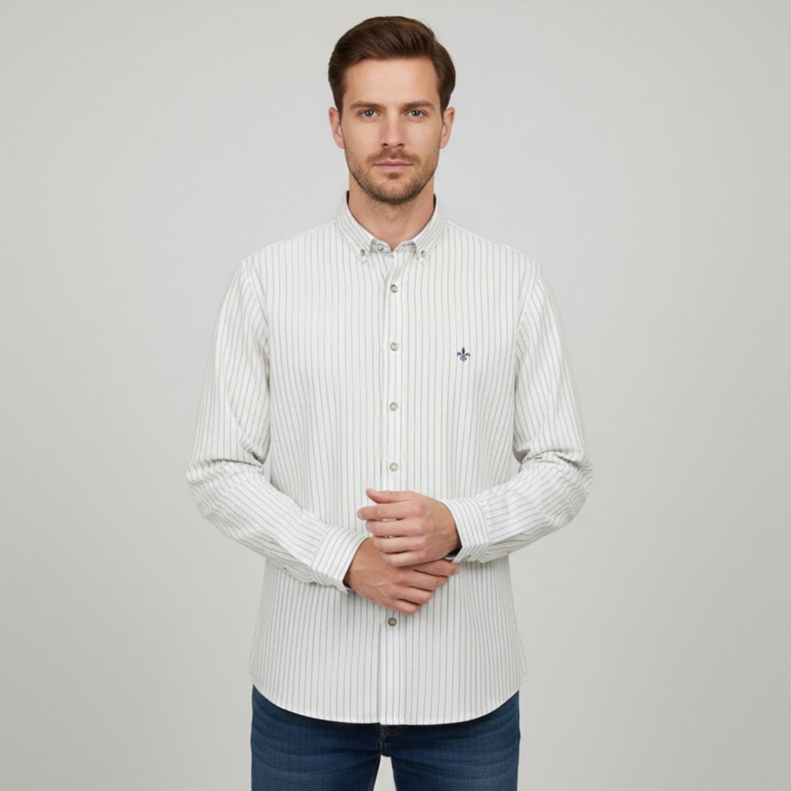 Camisa Dudalina Oxford Ou26 Masculino